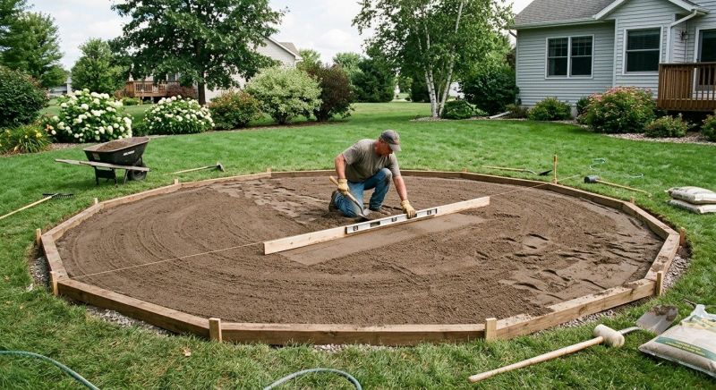 Above Ground Pool Ground Leveling Service
